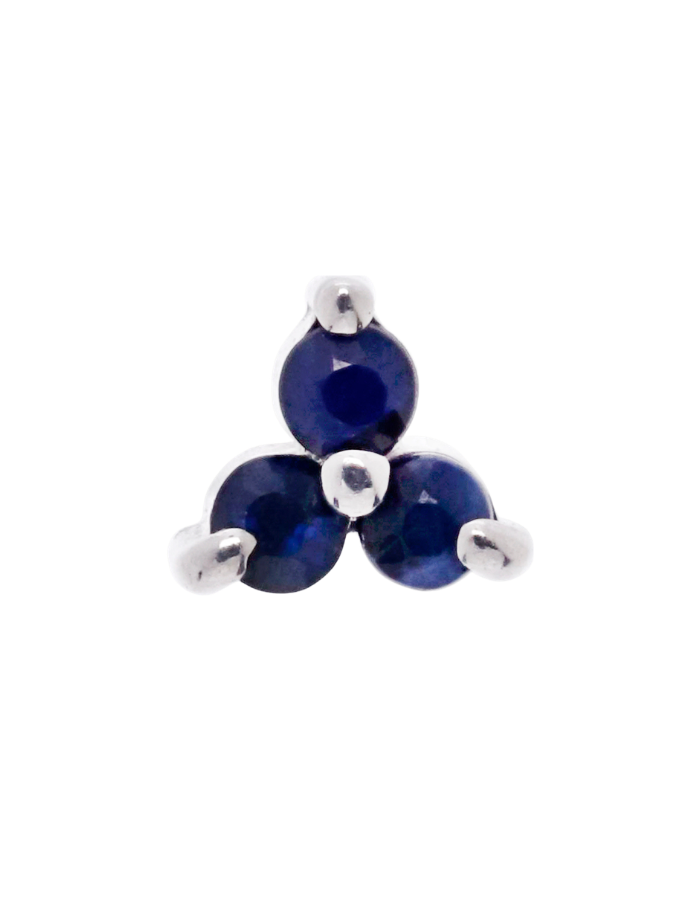STUD TRÉBOL ZAFIRO
