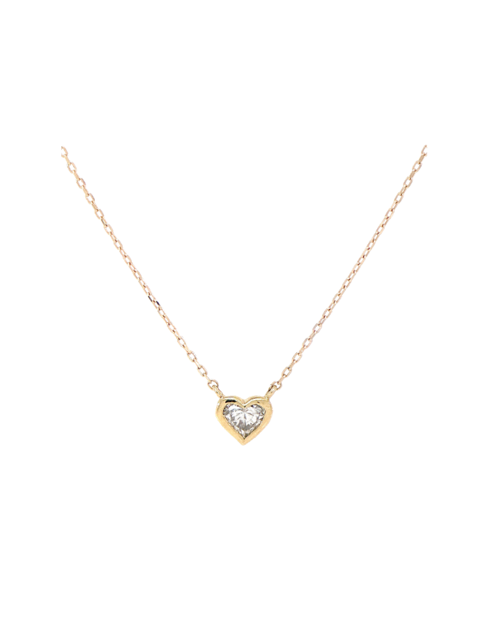 CADENA CORAZÓN BISELADO