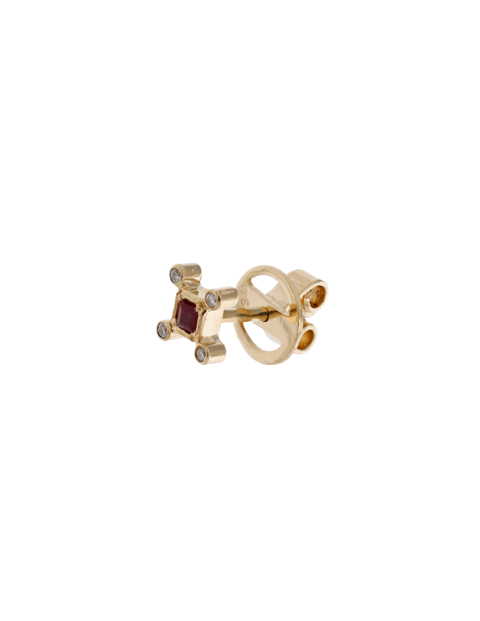 ROMBO RUBÍ Y DIAMANTES