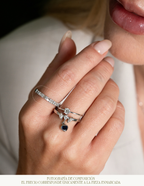 ANILLO DOBLE DIAMANTES