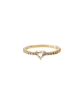 ANILLO CORAZÓN Y DIAMANTES