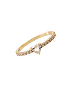 ANILLO CORAZÓN Y DIAMANTES