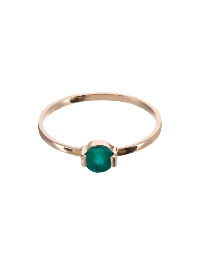 ANILLO ESMERALDA SOLITARIO