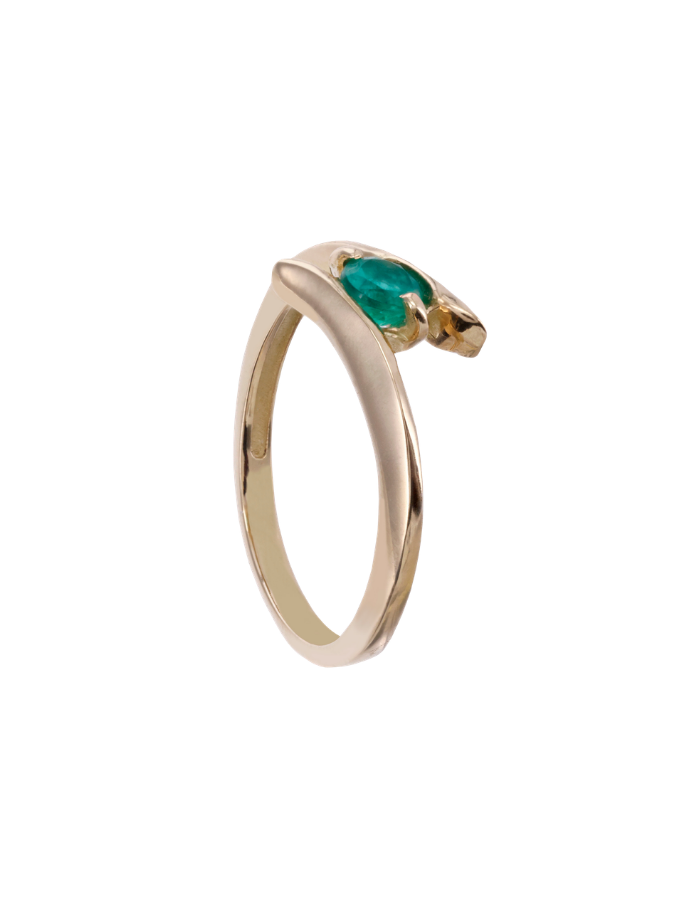 ANILLO CUCHILLA ESMERALDA