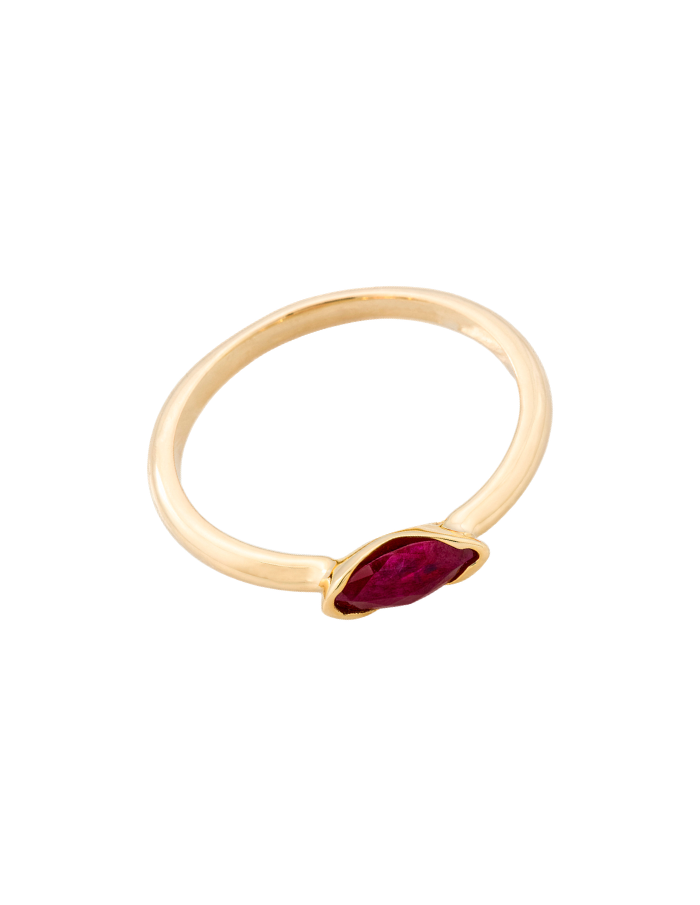 ANILLO RUBÍ  MARQUISSE HORIZONTAL