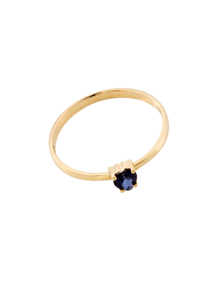ANILLO CORAZÓN ZAFIRO